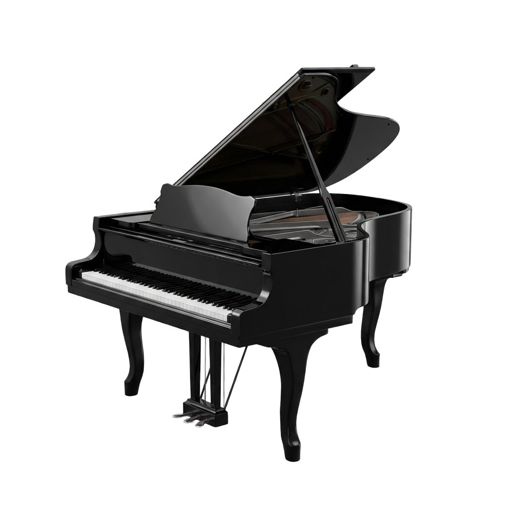 グランドピアノ。クラシック音楽の代表的な楽器