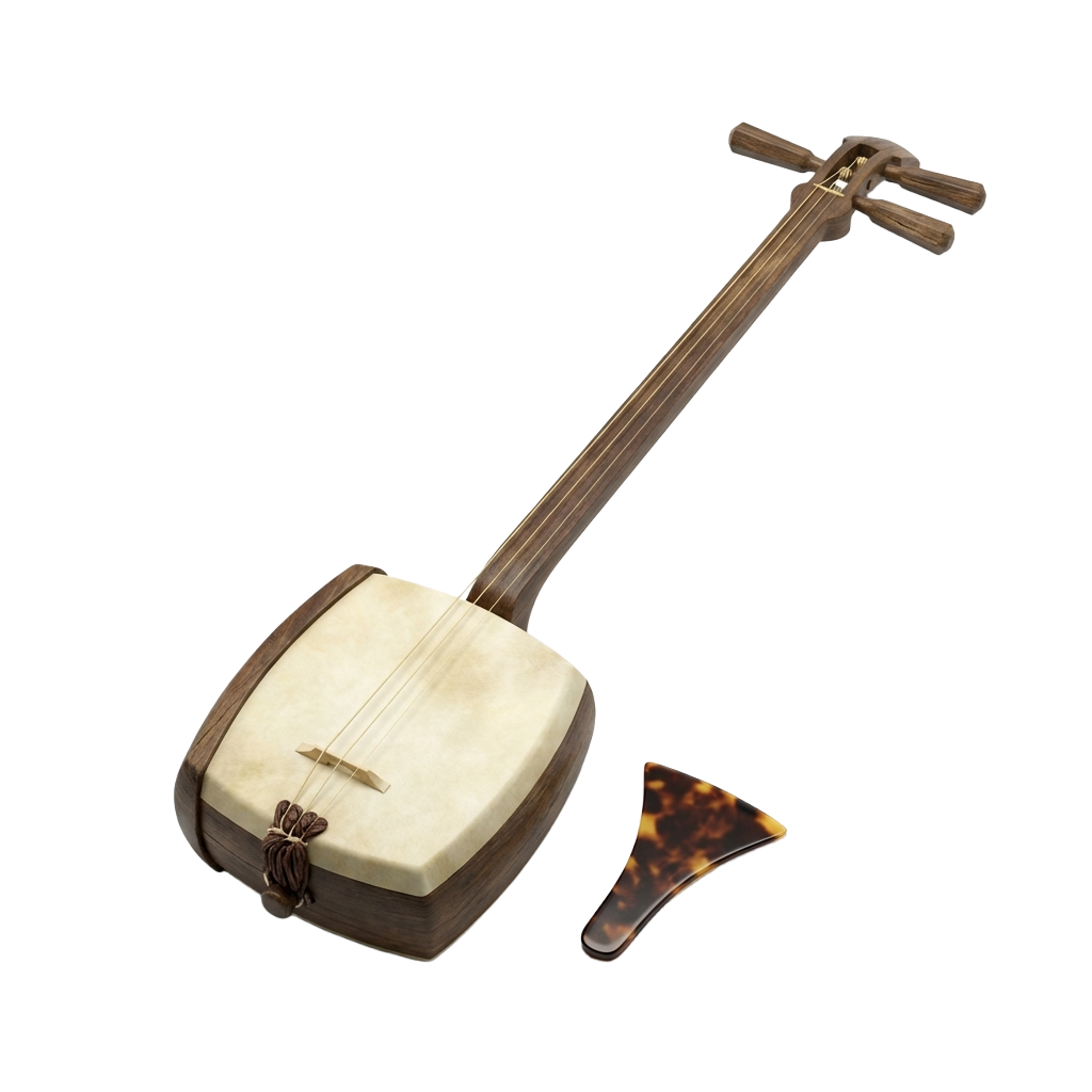 三味線。日本の伝統的な和楽器